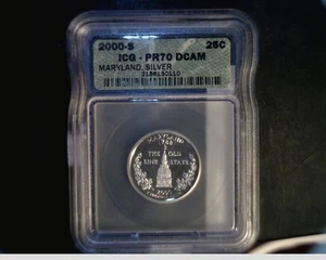 2000-S US Maryland Silver State, Wadshington Quarter, PR70 DCAM (US-730) - Picture 1 of 2