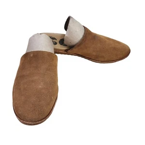 SOREL Ella Suede Leather Mule Slip On Flat Sandals NL3271-224 Womens Sz 7.5 Tan - Picture 1 of 11