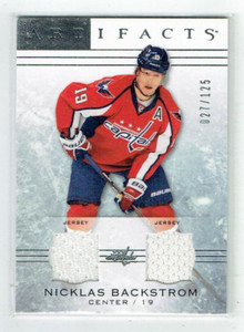 14-15 UD Upper Deck Artifacts  Nicklas Backstrom  /125  Dual Jerseys