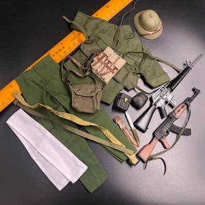 1/6 Scale Vietnam War Guerrilla Soldier Clothing Equipment AKM16 Kit Model - Picture 1 of 4