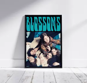 More details for blossoms band poster - indie print wall art - a3 music home decor
