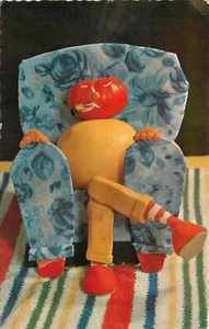 50er Jahre Obstmann Zitrone Tomate Liege Comic Humor Postkarte 24-10320 - Bild 1 von 2
