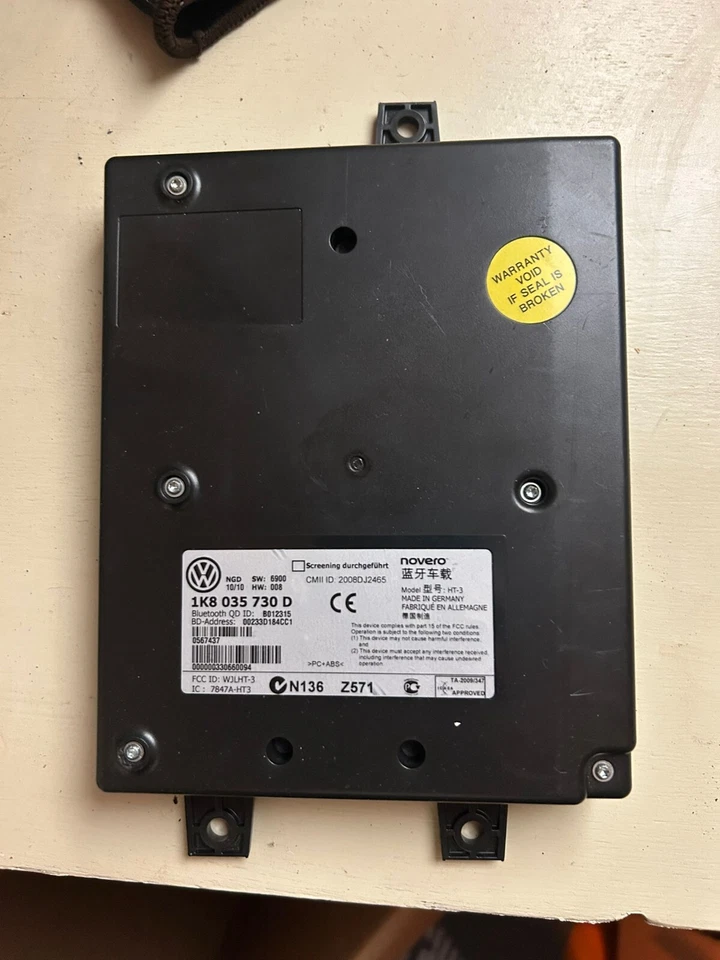9W2 Bluetooth Module RCD510 RNS510 For VW Golf Passat Jetta Tiguan CC 1K8035730D - Image 1 of 1