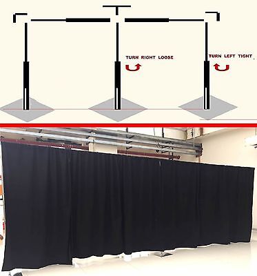 ADJUSTABLE QUICK BACKDROP KIT 10 FT TALL X 10FT-50FT WIDE PIPE WITHOUT DRAPE • 185$