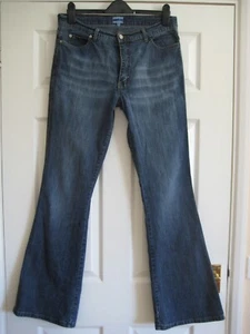 Y2K Vintage Oasis Bootcut Jeans UK Size 16 Blue May Suit 14 Torn Coin Pocket - Picture 1 of 19