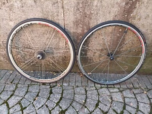 Campagnolo Shamal Ultra road bike aluminum wheels clincher 10s carbon hubs RARE! - Imagen 1 de 10
