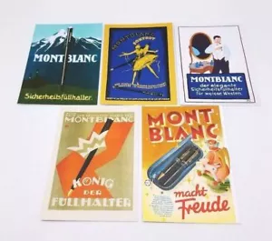 Auténticas Postales Montblanc Estilo Vintage (Juego de 5) - Imagen 1 de 3