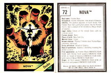 1987 Comic Images, Marvel Universe Series 1, #72 Nova (A17)