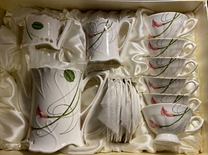 Fine Porcelain European Home Decor JS Imports Inc Complete Tea Cup Set - Picture 1 of 6
