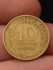 FRANCE 10 CENTIMES French 1963 VF coin free UK post Kayihan coin