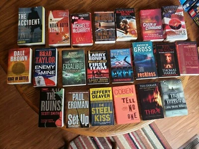 Action/Thriller Various Authors Lot of 21 Books EUC - Image 1 of 2