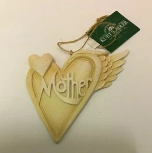 Mother Ivory Heart Ornament By KSA - Picture 1 of 2