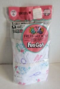 RARE 1991 Disney Beauty and Beast Girls Panties Fruit of the Loom Sz 6 FunGals 