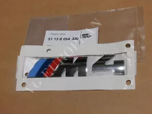 BMW M4 Genuine Rear Trunk Chrome Emblem "M4" Decal Badge NEW - Picture 1 of 2