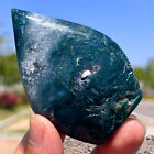 117G Natural agate water grass quartz crystal Carving water droplets therapy