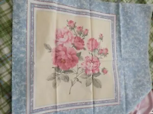 Blumen Stoff Kissen Tops ~ (2) ~ 14" x 14" ~ Neu - Bild 1 von 1