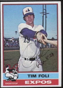 Tim Foli #397 signed autograph auto 1976 Topps Baseball Trading Card - Picture 1 of 1