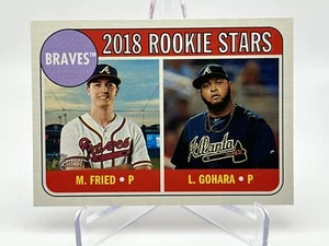 2018 Topps Heritage #81 Max Fried / Luiz Gohara Rookie Stars Atlanta Braves - Picture 1 of 2