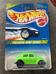 Hot Wheels 1995 Treasure Hunt Series VW Bug 1/10000. VHTF Comes W/Protector Case - Picture 1 of 17