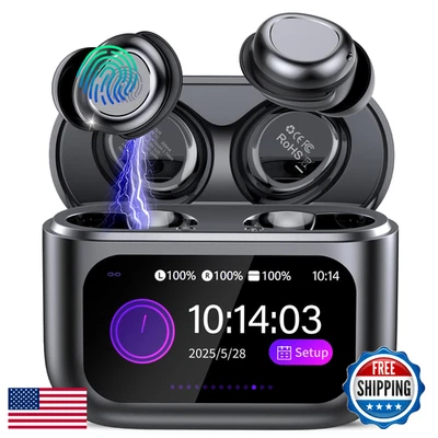 ZYHKON Auriculares para Dormir Bluetooth 5.4, Auriculares con Pantalla Táctil para Durmientes Laterales, 4 Foto 1 de 4