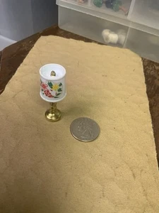 Dollhouse Miniatures Brass Lamp - Picture 1 of 10