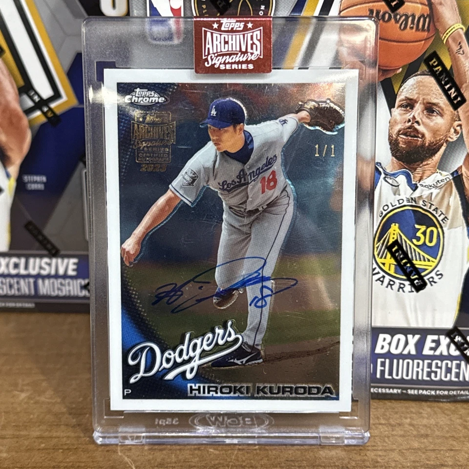 Serie Signature Archives Topps 2023 - Hiroki Kuroda 1/1 recompra automática cromada Foto 1 de 2