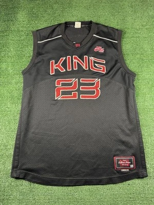 Camiseta LeBron James Para Hombre Grande Negra Nike Air King 23 Original Team Limited Y2K Foto 1 de 4
