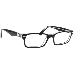 Ray-Ban Eyeglasses RB 5206 2034 Black on Clear Rectangular Frame 52[]18 140 - Picture 1 of 6