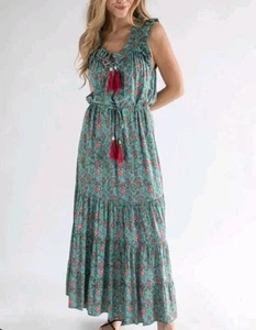 NWT Natural Life Havana Nights Floral Print Boho Maxi Dress Size XL 16 18 - Picture 1 of 11