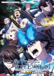 DVD Anime Blue Exorcist Season 3: Shimane Illuminati Saga Vol.1-12 End + OVA - Picture 1 of 4
