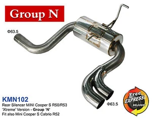 Exhaust muffler Racing Group N 63.5mm 2.5" for Mini Cooper S 1.6i R50 R52 R53 - Picture 1 of 11