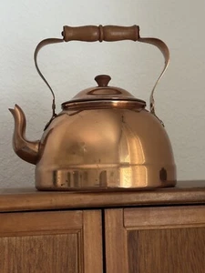 Vintage Copper Tea Kettle Pot Portugal DOURO B&M Copperware - Picture 1 of 8