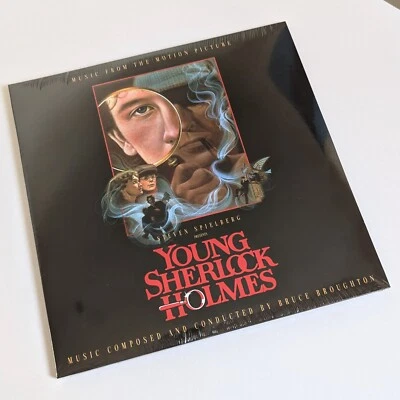 YOUNG SHERLOCK HOLMES (1985) Soundtrack Score 2xLP Bruce Broughton *SEALED!* WOW - Image 1 of 4