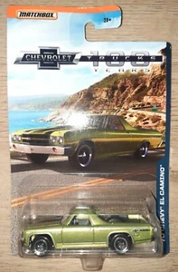 Matchbox 100 Jahre Chevrolet (2017) Grün '70 Chevy El Camino US Longcard - Bild 1 von 1