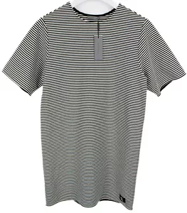 Calvin Klein Jeans Kleid Damen Klein Kurzärmelig Rundhals Trikot Gestreift - Bild 1 von 8