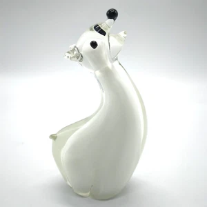 Murano Style Large Handcrafted Glass Polar Bear Figurine/Paperweight 25.2cm Tall - Picture 1 of 19