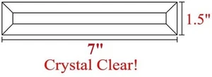 Stained Glass Supplies - 1.5x7 Bevels - Clear (5) - Picture 1 of 1