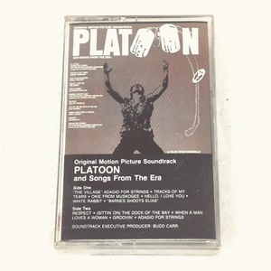 Platoon Motion Picture Soundtrack Cassette The Doors Jefferson Airplane music - Picture 1 of 6