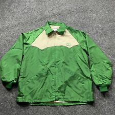 Vintage Pioneer Seed Swingster Jacket Mens Size Large Made USA Green Coat Light