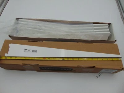 Rubbermaid Blanco 24" Doble Pista Soporte FG4C0802WHT Paquete de 10 Nuevo Lote Foto 1 de 4