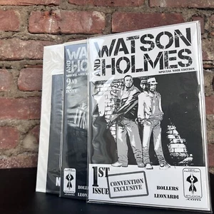 New York Comic Con exklusives Watson and Homes 1 & 2 handsigniertes Set, sehr guter Erhaltungszustand - Bild 1 von 7