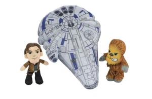 Star Wars Solo Plüsch Han Chewbacca Millennium Falke Plüsch 3 Stück Scenez Set - Bild 1 von 1