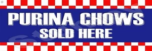 Purina Chows Sold Here Metal Sign 6" x 18" - Picture 1 of 1