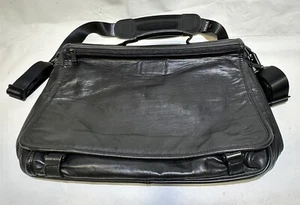 Tumi ALPHA Aktentasche Tasche schwarz Leder ALPHA - Bild 1 von 15