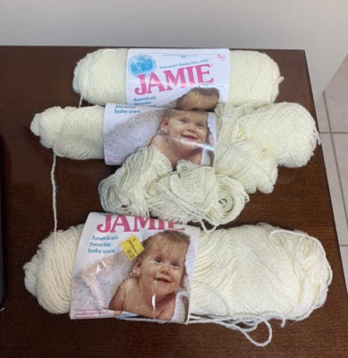 Lof of Lion Brand Jamie Yarn 299 Fisherman Cream Off White Vintage Yarn - Image 1 of 4