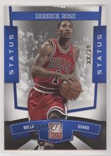 2010 Donruss Elite National Convention Blue Status /25 Derrick Rose #27