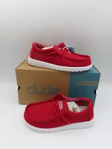 Hey Dude Wally Youth Red / US Kid's 11 - EU 30 - Picture 1 of 5