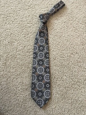 Corbata Stefano Milano seda italiana, hecha en Italia negra, Foto 1 de 4