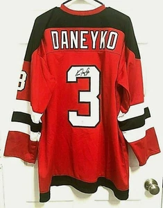 KEN DANEYKO Mr. Devil 3 New Jersey Devil Men Signed JSA Custom Hockey Jersey XL  - Picture 1 of 10