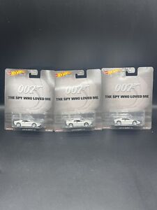 Hot Wheels Lotus Esprit S1 The Spy Who Loved Me Premium - Lot Of 3 - Sealed